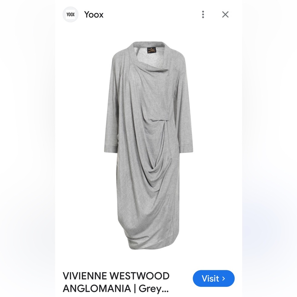Vivienne Westwood Anglomania Grey Dress